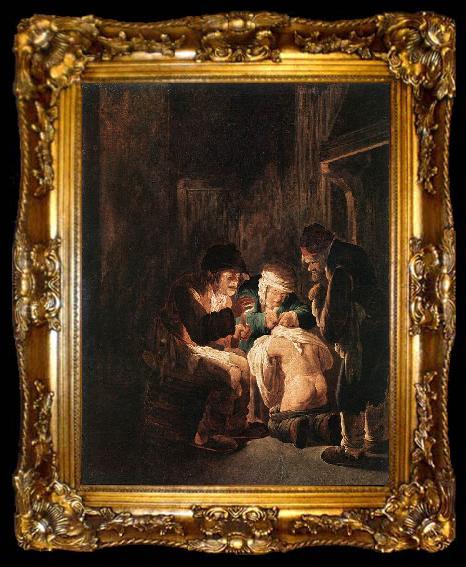 framed  BOTH, Andries Dutch painter who, according to Sandrart, worked together with his brother Jan (c. 1618-1652). Andri, ta009-2